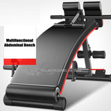 Multifunctional Fitness Equipment AB Bench with Adjust Cushion, Footrest, 4 in 1 Utility Gym Bench for Full Body Workout